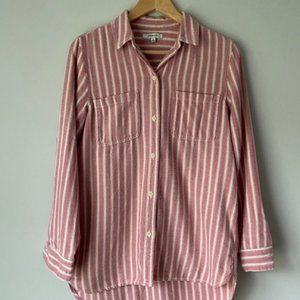 MADEWELL Flannel Classic Ex-Boyfriend Shirt in Craig Stripe